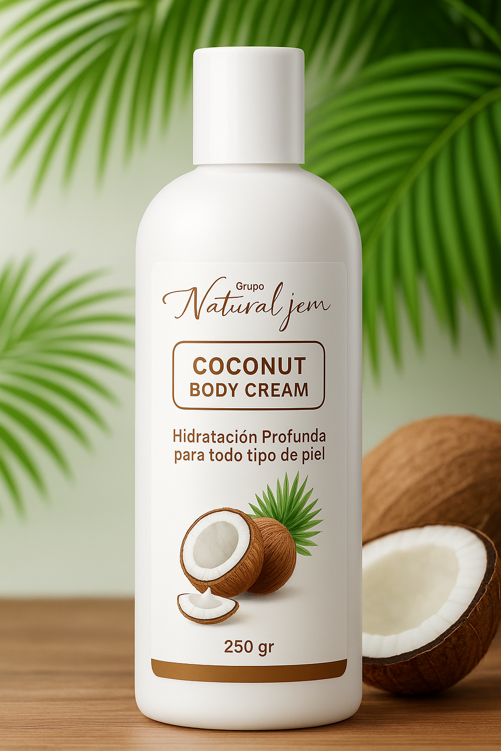 Crema corporal de coco 250g